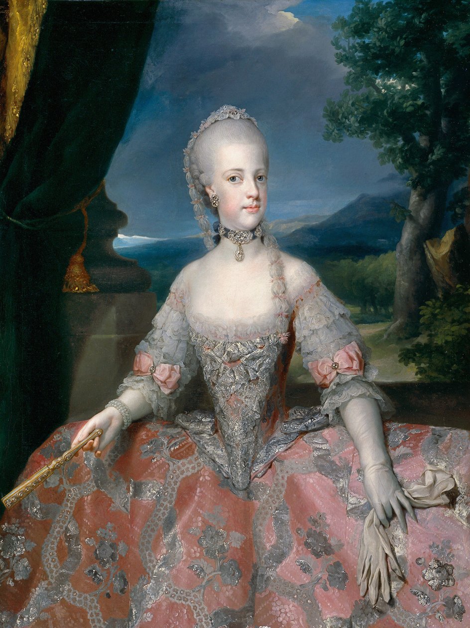 Spansk:  María Carolina de Habsburgo-Lorena, reina de Nápoles Maria Carolina af Habsburg-Lothringen, dronning af Napoli af Anton Raphael Mengs