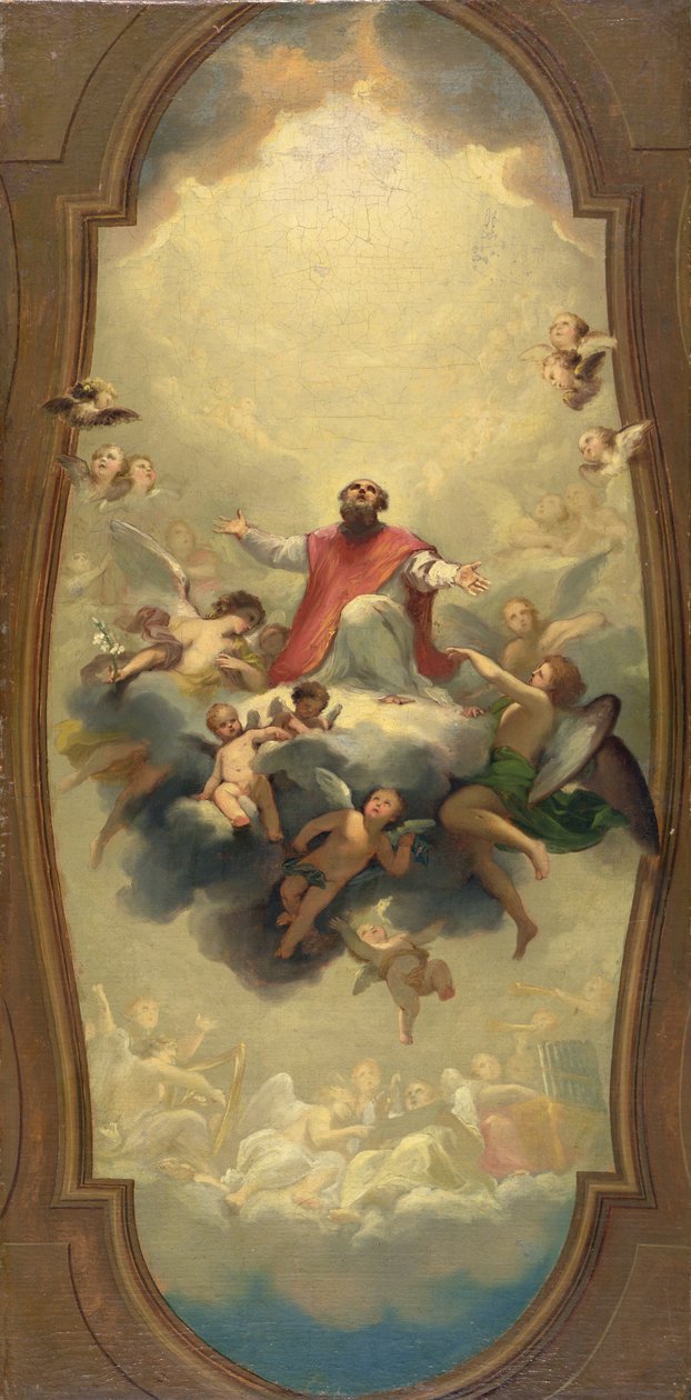 St. Eusebius Carried to Heaven, ca. 1757 (olie på lærred) af Anton Raphael Mengs