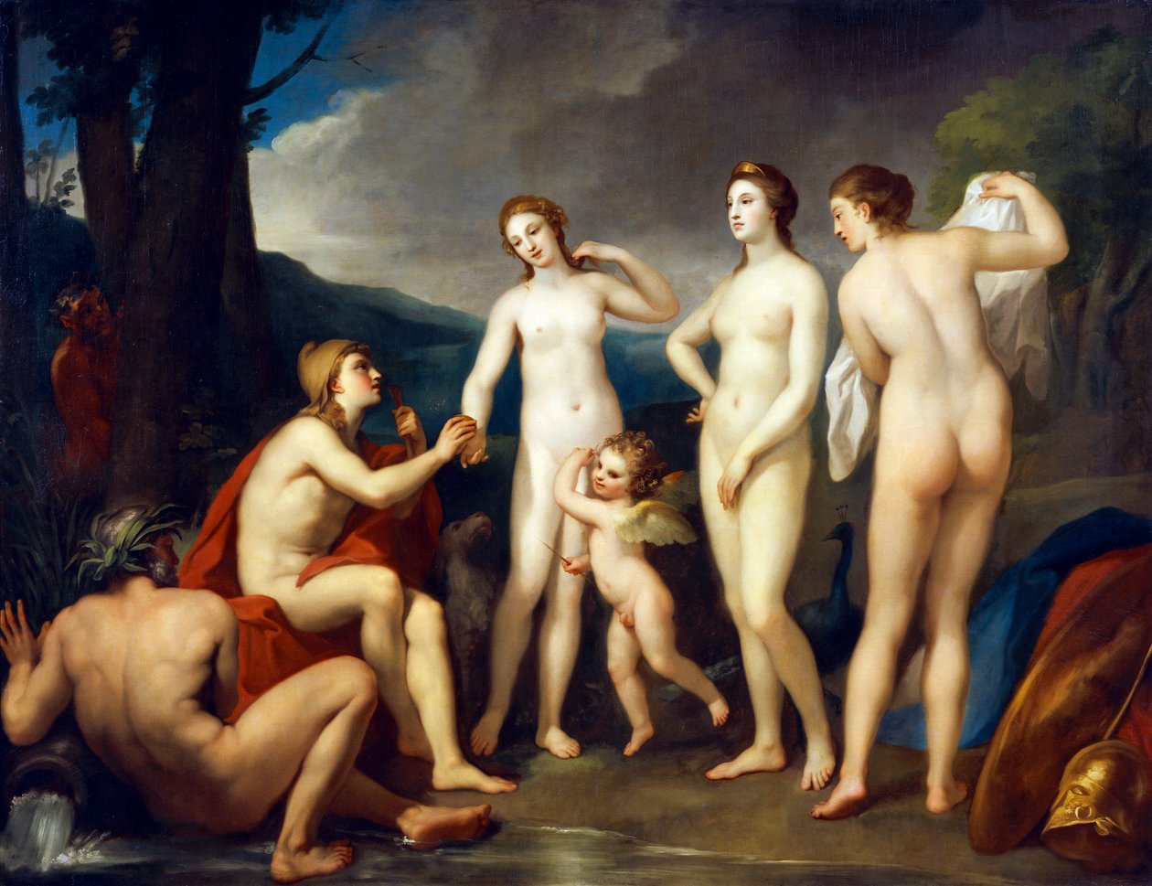 The Judgment of Paris, af Anton Raphael Mengs af Anton Raphael Mengs