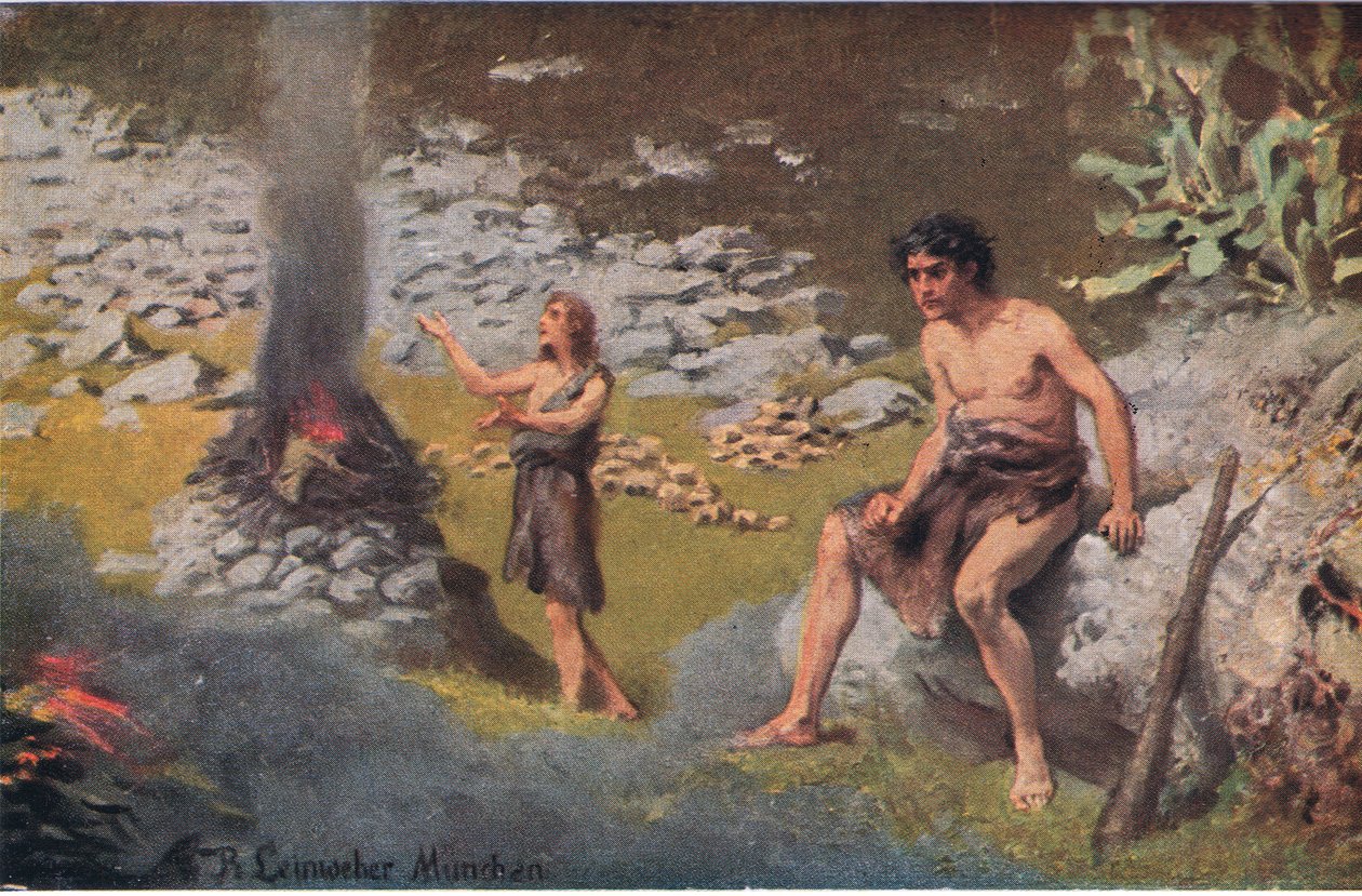 Kain og Abel, fra Hulberts Story of the Bible udgivet af The John Winston Company, 1932 af Anton Robert Leinweber