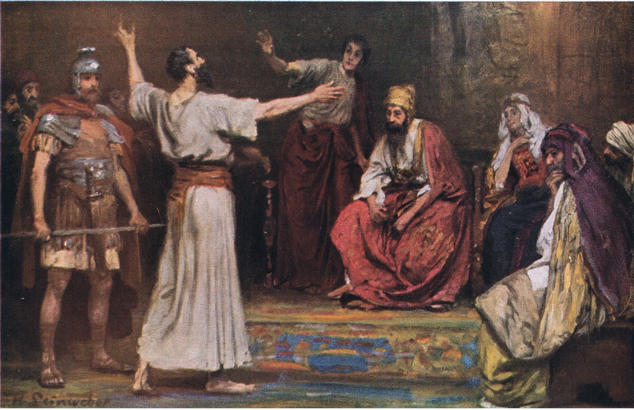 Paul før Festus og Agrippa, fra Hulbert