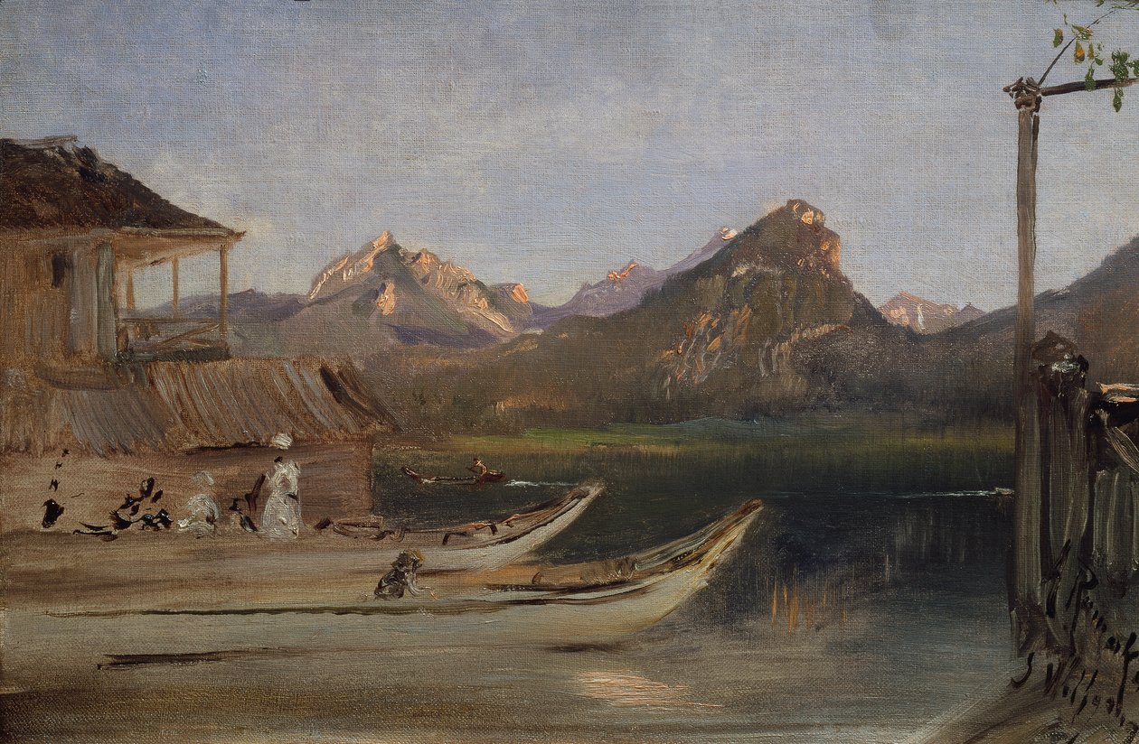 Ved Wolfgangsee af Anton Romako