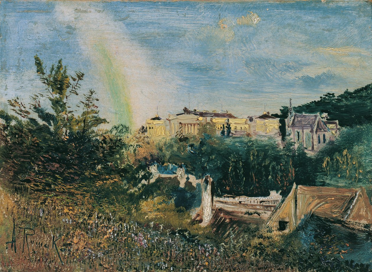 Weilburg nær Baden af Anton Romako