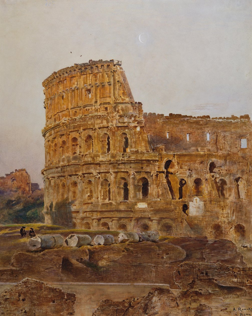 Colosseum i Rom af Anton Romako