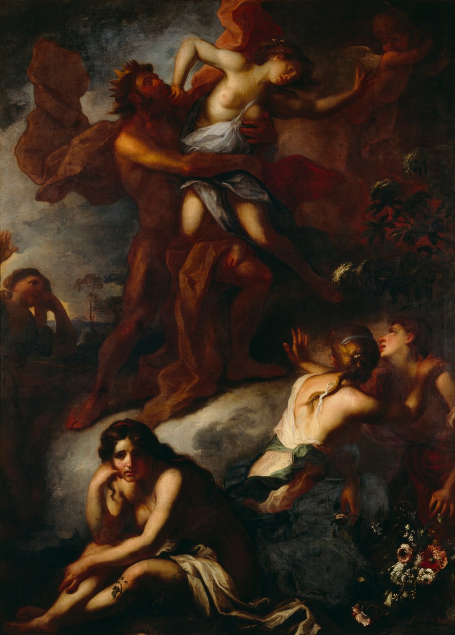 The Rape of Proserpine (olie på lærred) af Anton Schoonjans