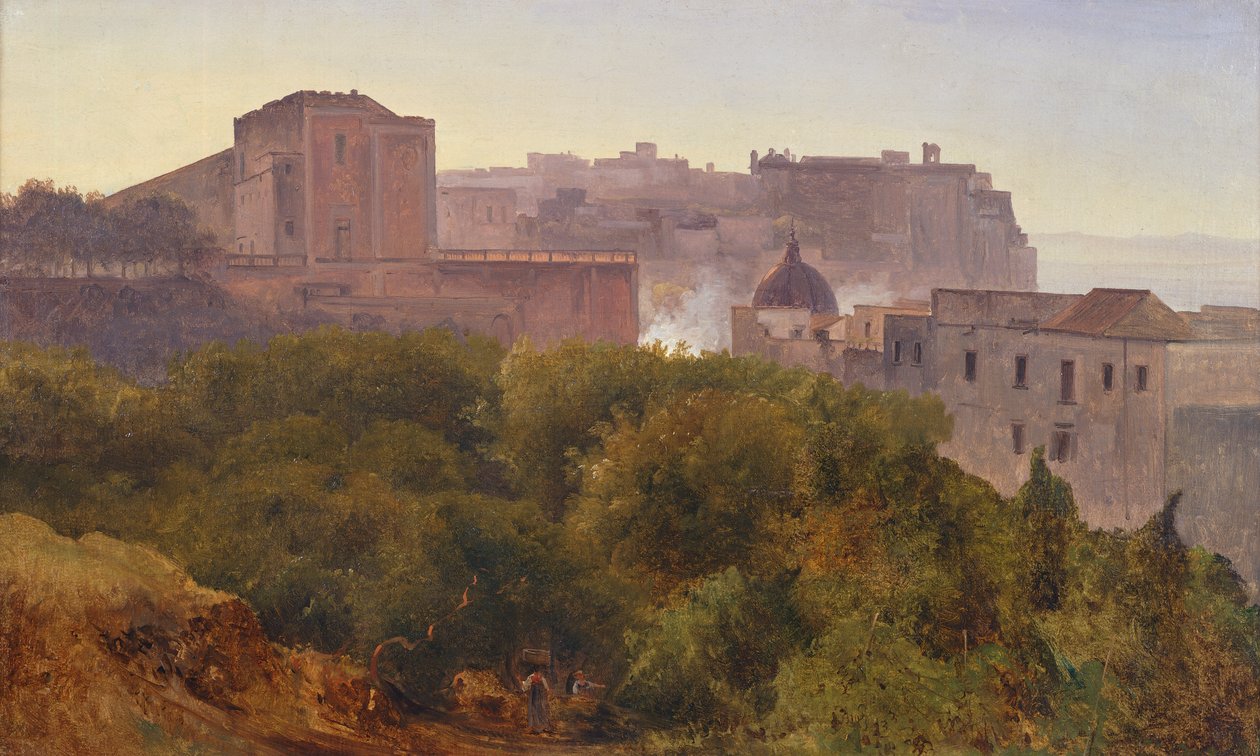 Francavilla Wood in Chiatamone, ca. 1824 (olie på lærred) af Anton Sminck Pitloo