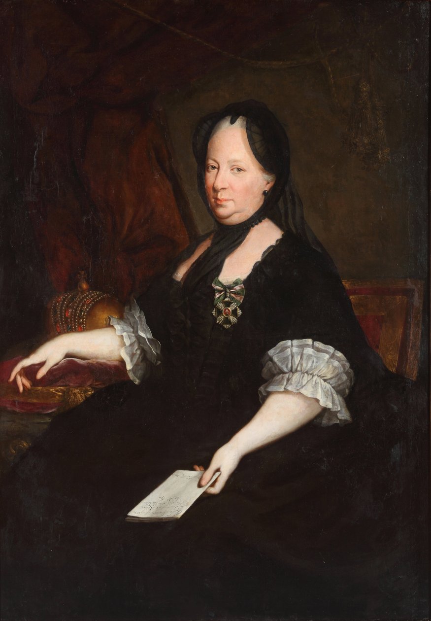 Kejserinde Maria Theresia som enke af Anton von Maron
