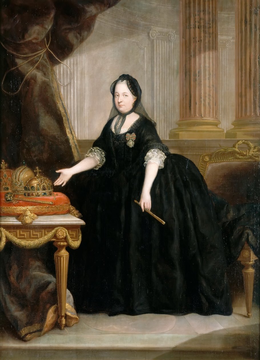Portræt af kejserinde Maria Theresia af Østrig 1717-1780 af Anton von Maron