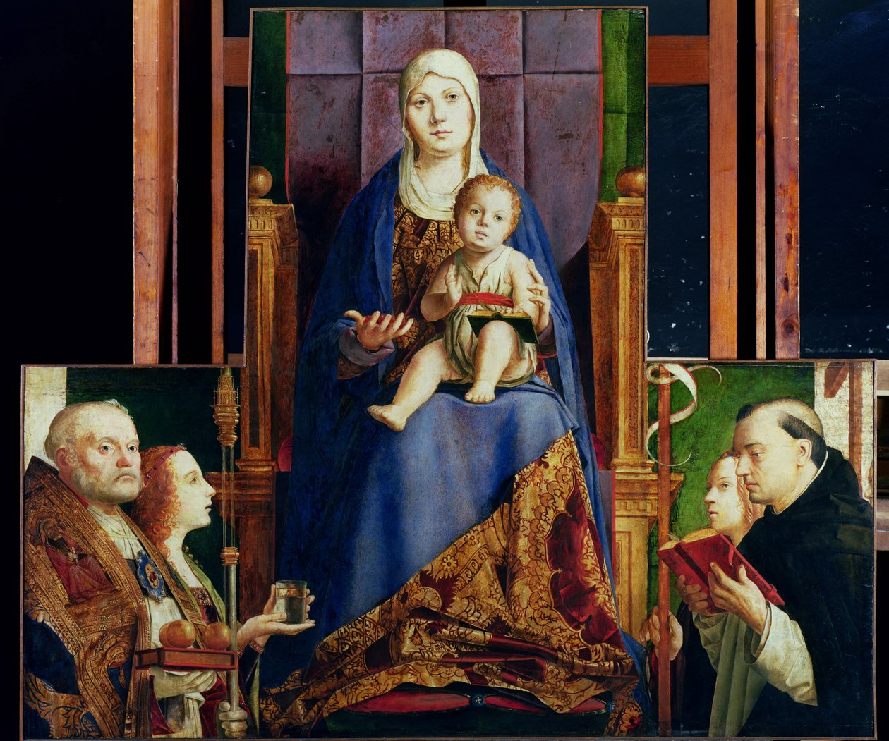 Madonna med Sankt Nikolaus af Bari af Antonello da Messina
