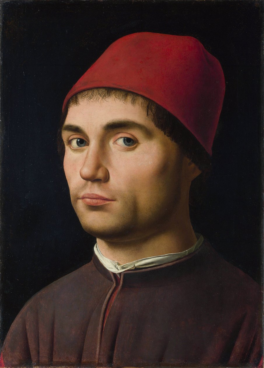 Portræt af en mand, ca. 1475 af Antonello da Messina