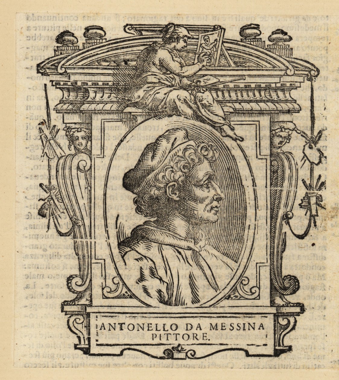 Portræt af Anthony af Messina, italiensk maler fra Messina, Sicilien, fra den italienske renæssance, ca. 1430-1479 af Antonello da (after) Messina