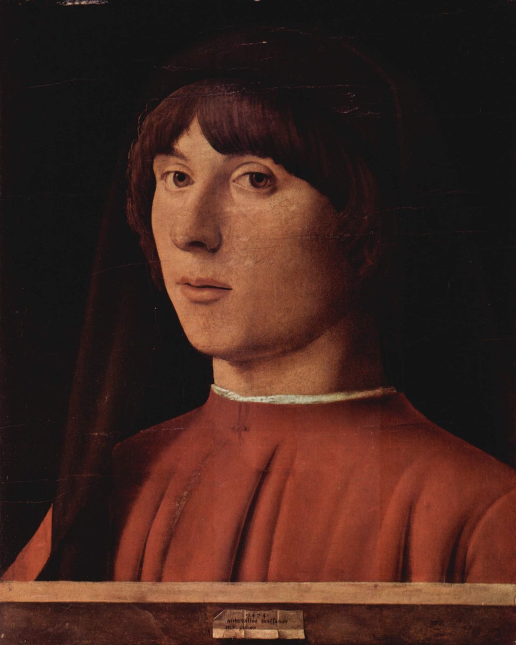 Tysk: Portræt af en ung mand af Antonello da Messina