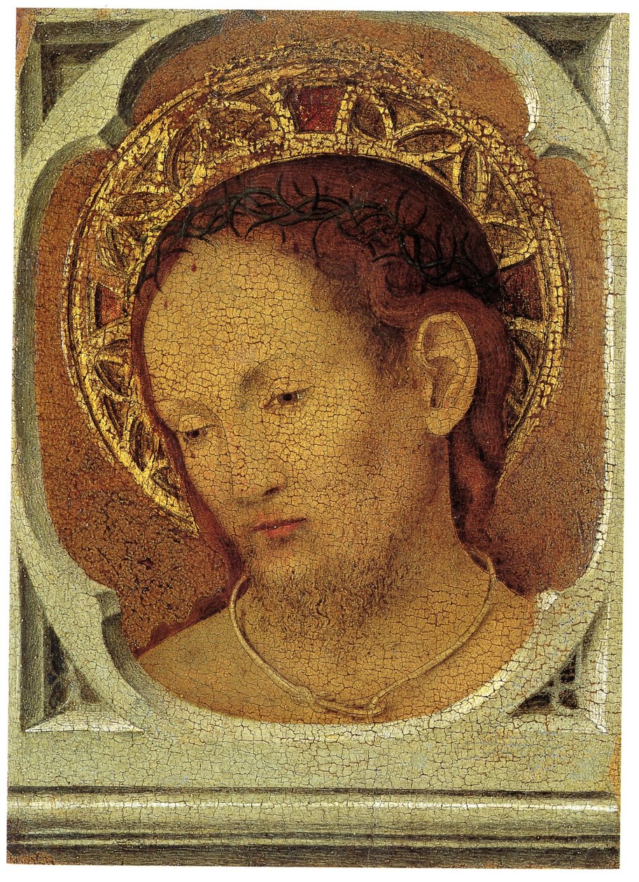 regionalt museum i messina, antonello da messina, madonna med barn og Kristus i medlidenhed 02 af Antonello da Messina
