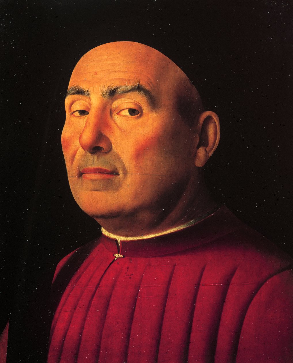Portræt af en mand eller Trivulzio (olie på træ) af Antonello da Messina