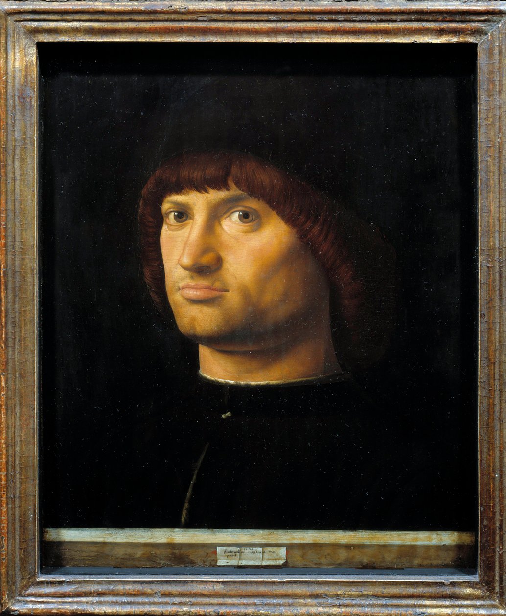 Portrait of man called the Condottiere ”” ”” Painting by Antonello da Messinadani af Antonello da Messina
