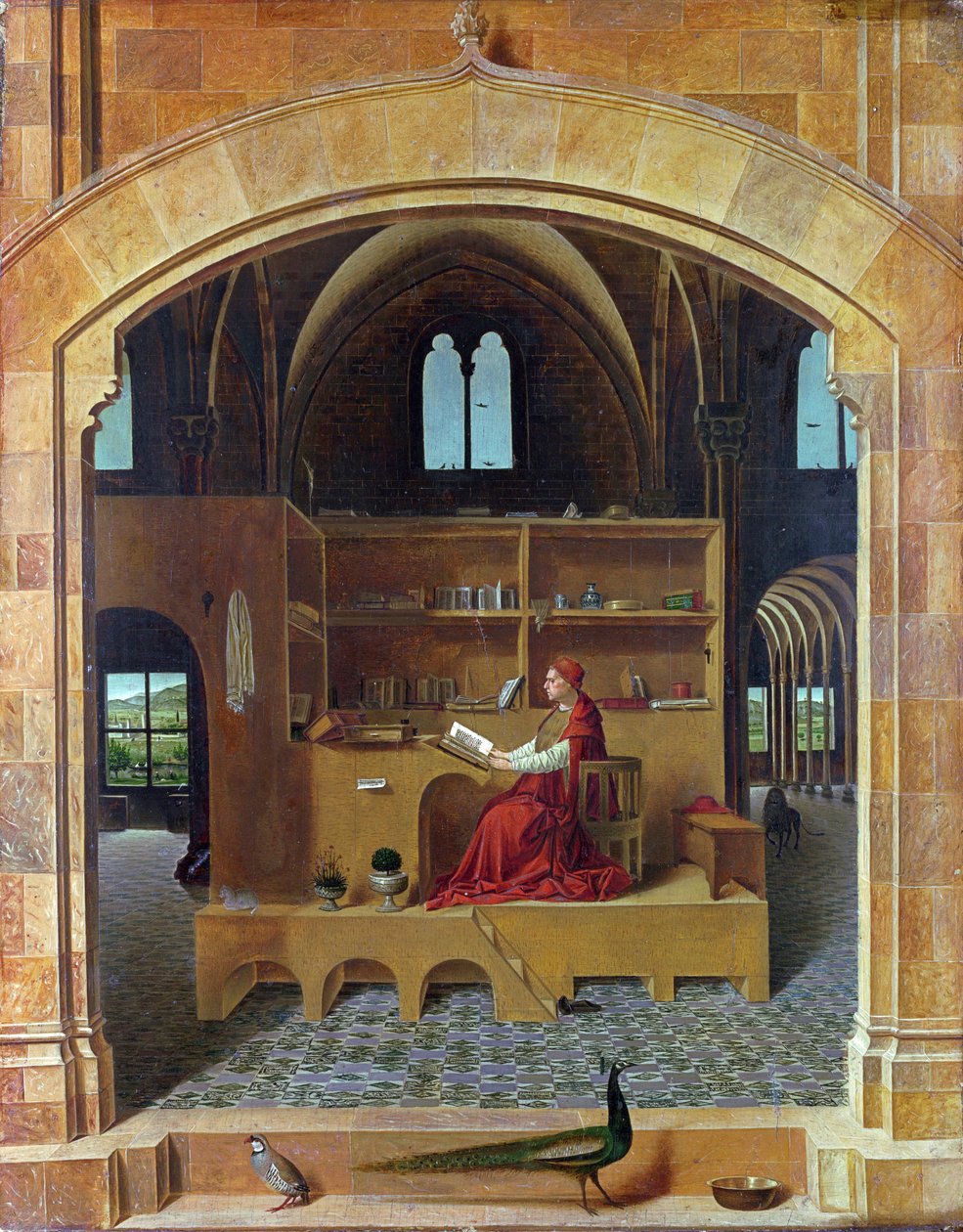 Sankt Hieronymus i sit arbejdsværelse af Antonello da Messina
