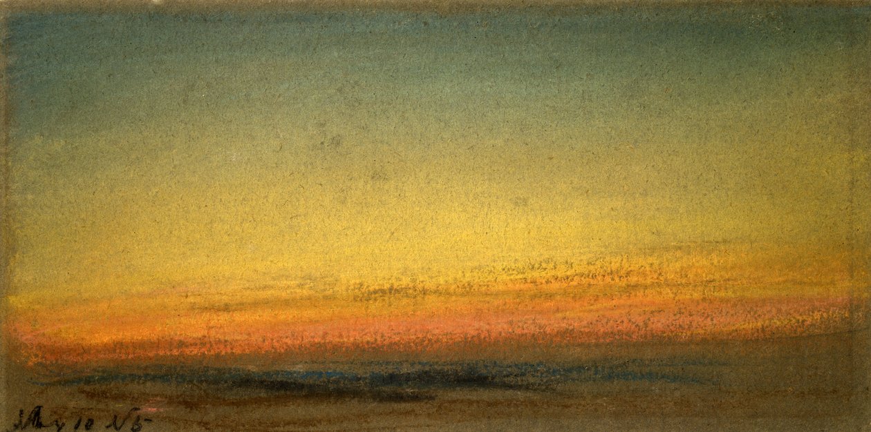 Solnedgang af Frederick (attr. to) Barnard