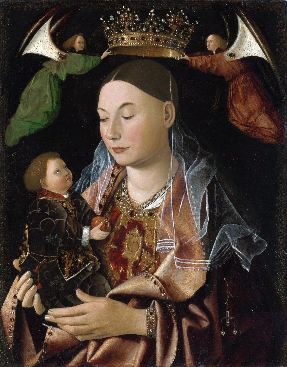 Jomfruen og barnet af Antonello da Messina