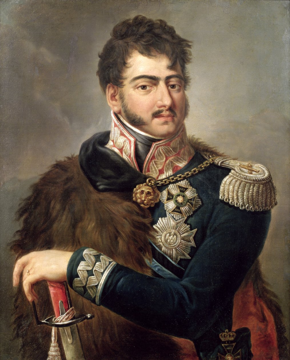Prins Josef Poniatowski (1763-1813) c.1810 af Antoni Brodowski