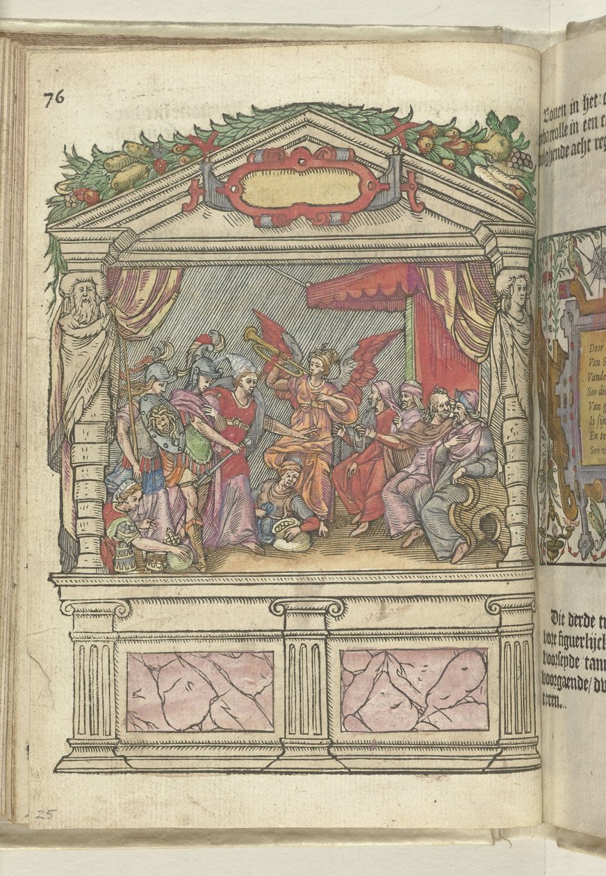 Scene med allegorisk repræsentation på Grote Markt, 1578 af Antoni van Leest