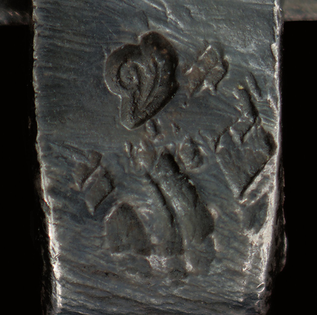 Mikroskop, ca. 1690 (sølv og glas) (se også 1121456-60) af Antoni van Leeuwenhoek