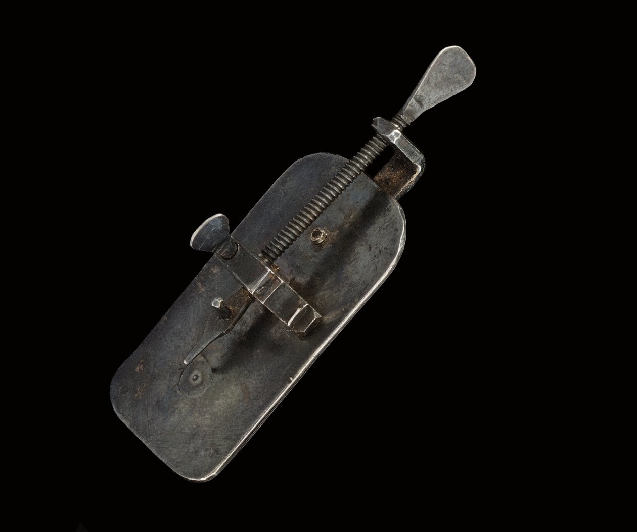 Mikroskop, ca. 1690 (sølv og glas) (se også 1121456-60) af Antoni van Leeuwenhoek