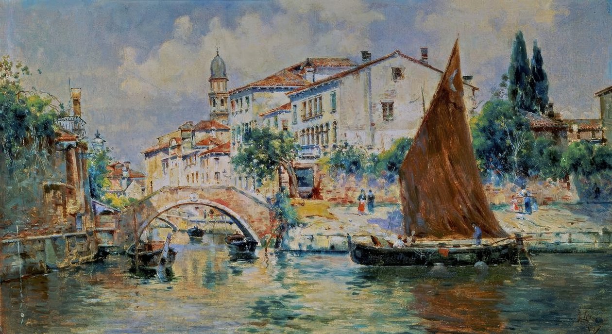 Udsigt over Venedig af Antonia Maria de Reyna Manescau