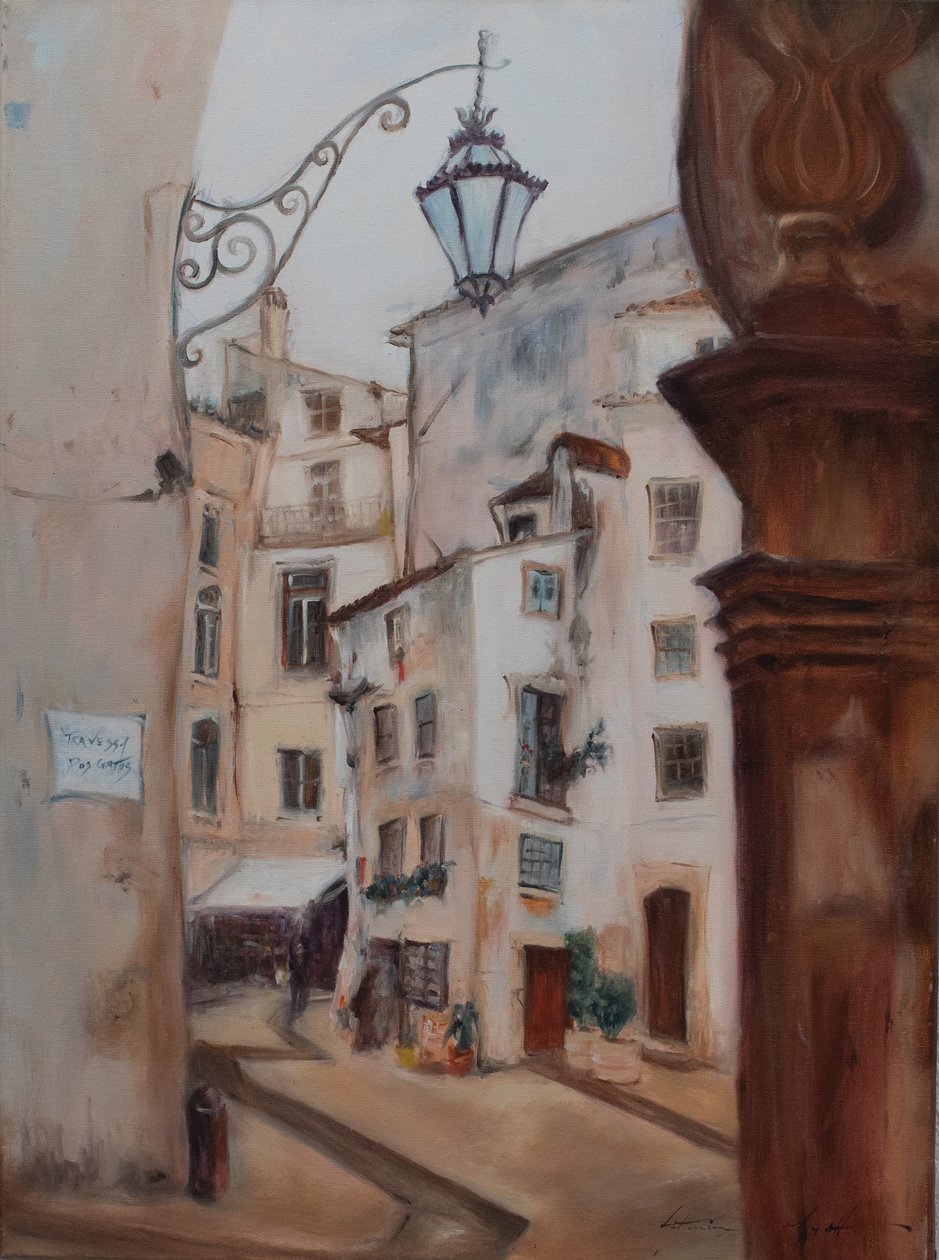 Coimbra, Portugal, 2015 (olie på lærred) af Antonia Myatt