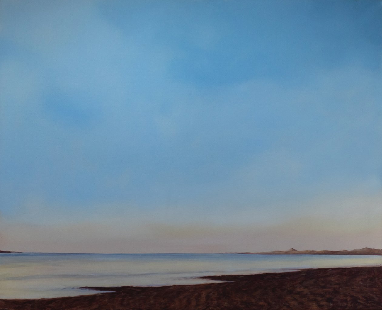 Instow Beach, Tide menee ulos, n.2008 (öljy kankaalle) af Antonia Myatt