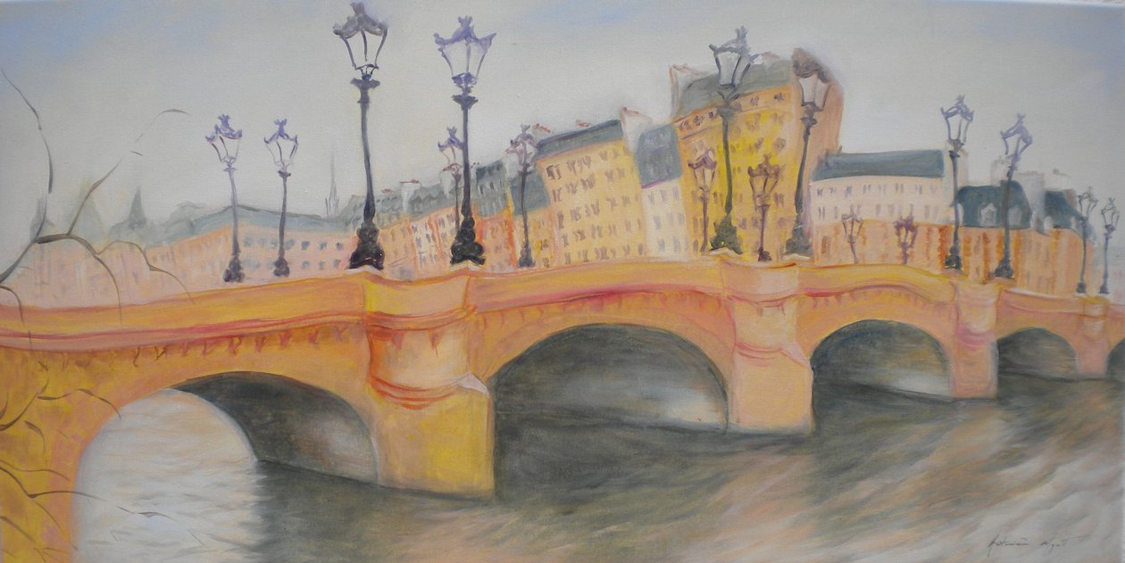 Pont Neuf og Ile de la Cite, 2010 af Antonia Myatt