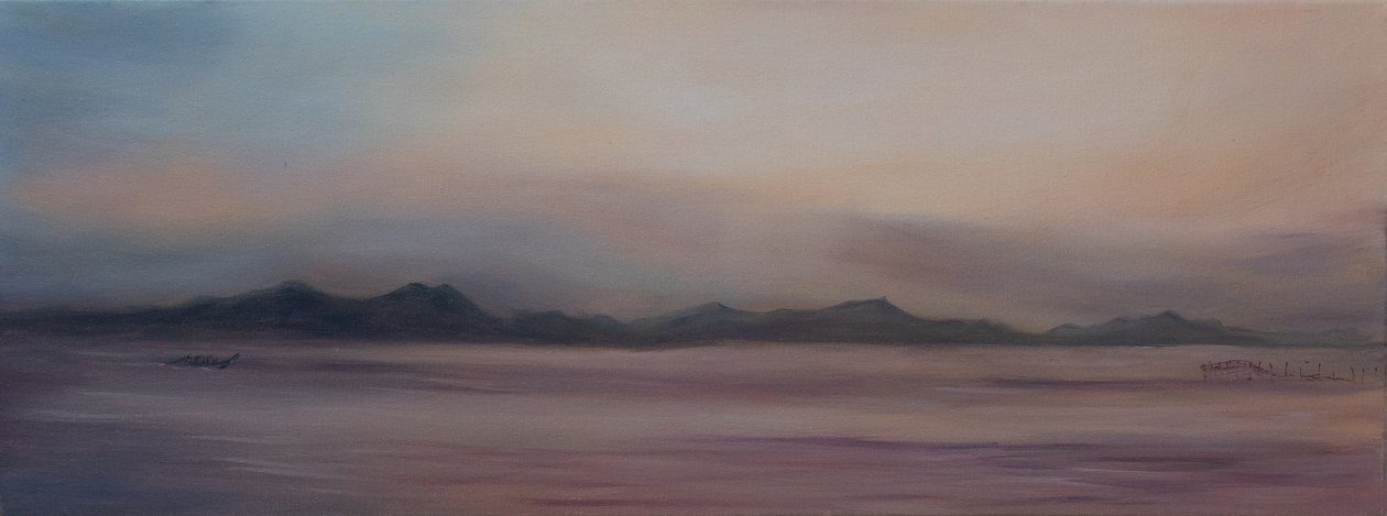 Thailand, Fiskenet, 2015 (olie på lærred) af Antonia Myatt