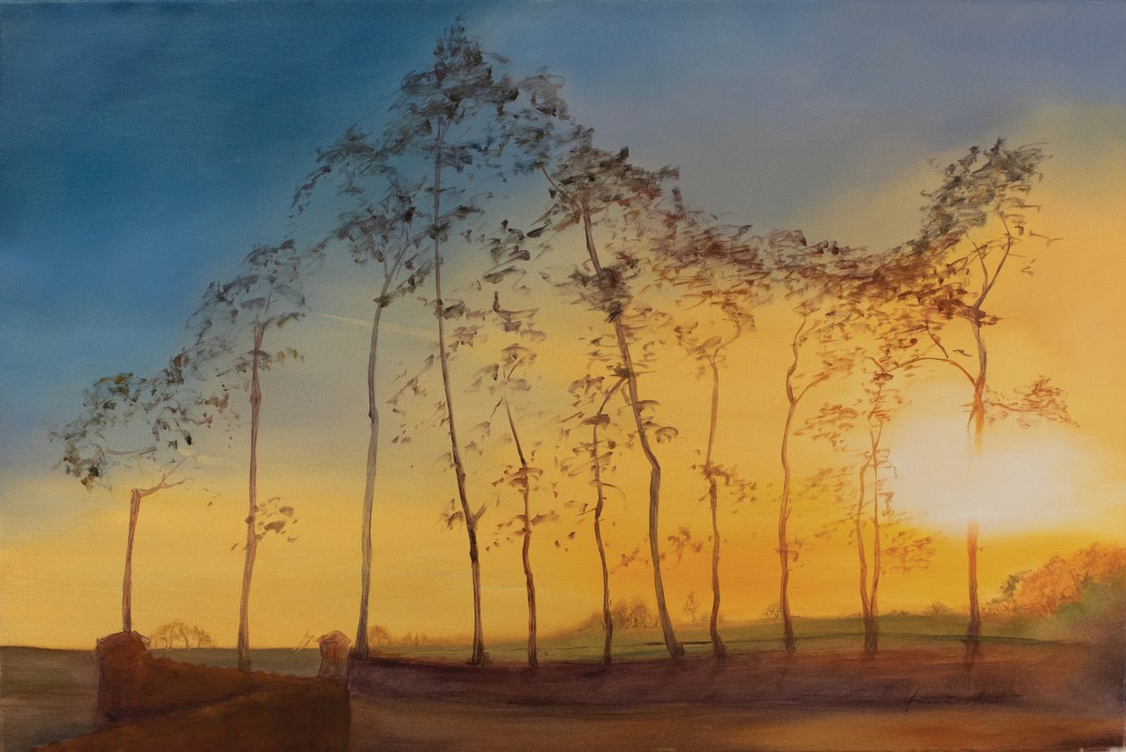 The Newt, Somerset, 2018 (olie på lærred) af Antonia Myatt