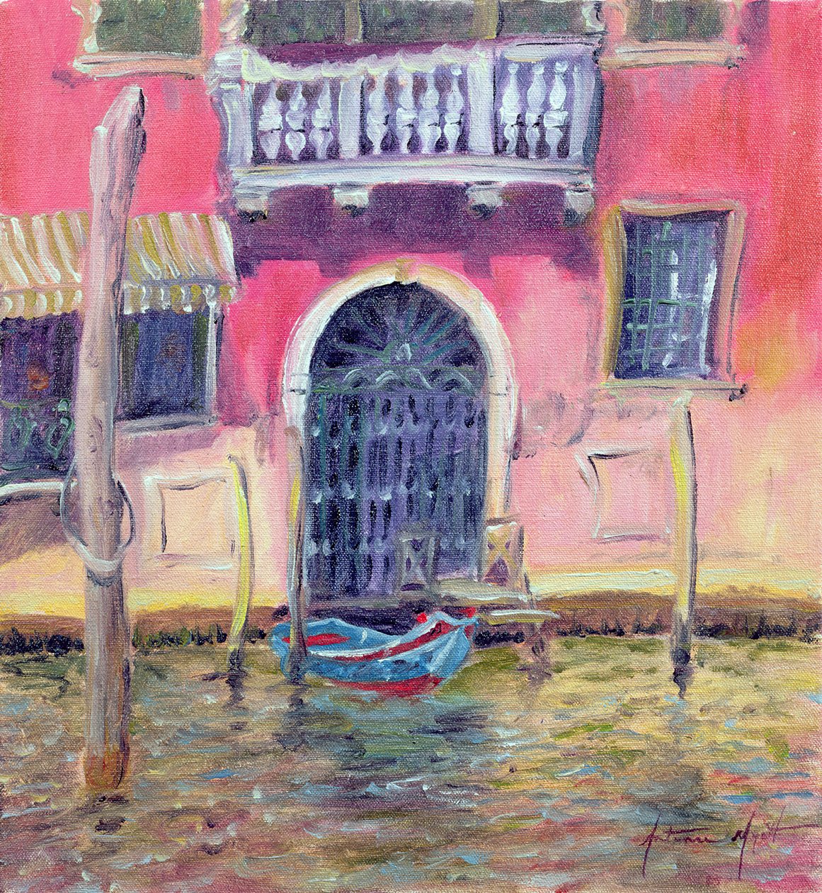 Venetiansk balkon, 2000 af Antonia Myatt