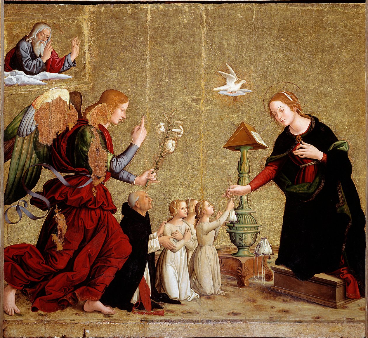 Bebudelse med kardinal Juan de Torquemada (maleri, ca. 1460) af Antoniazzo Romano