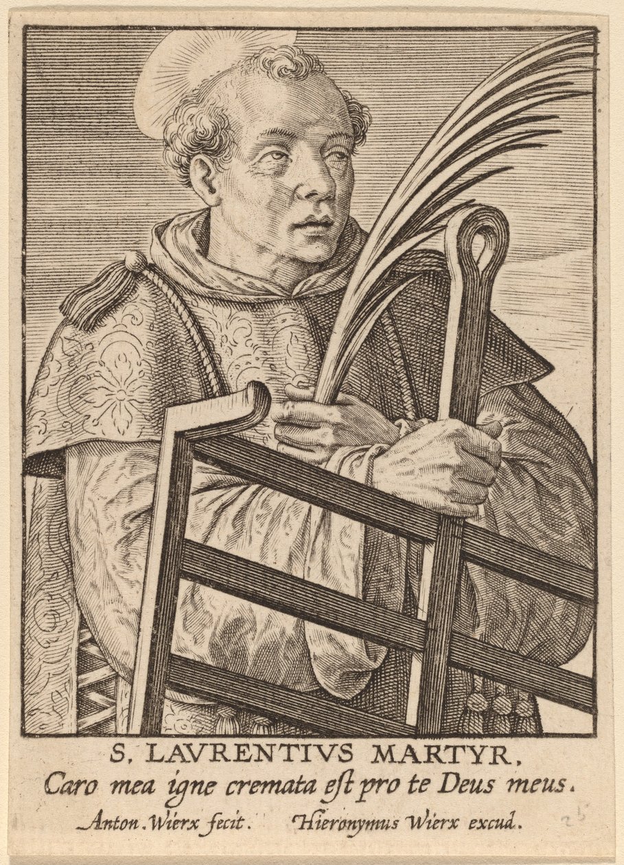 St. Lawrence Martyr af Antonie Wierix