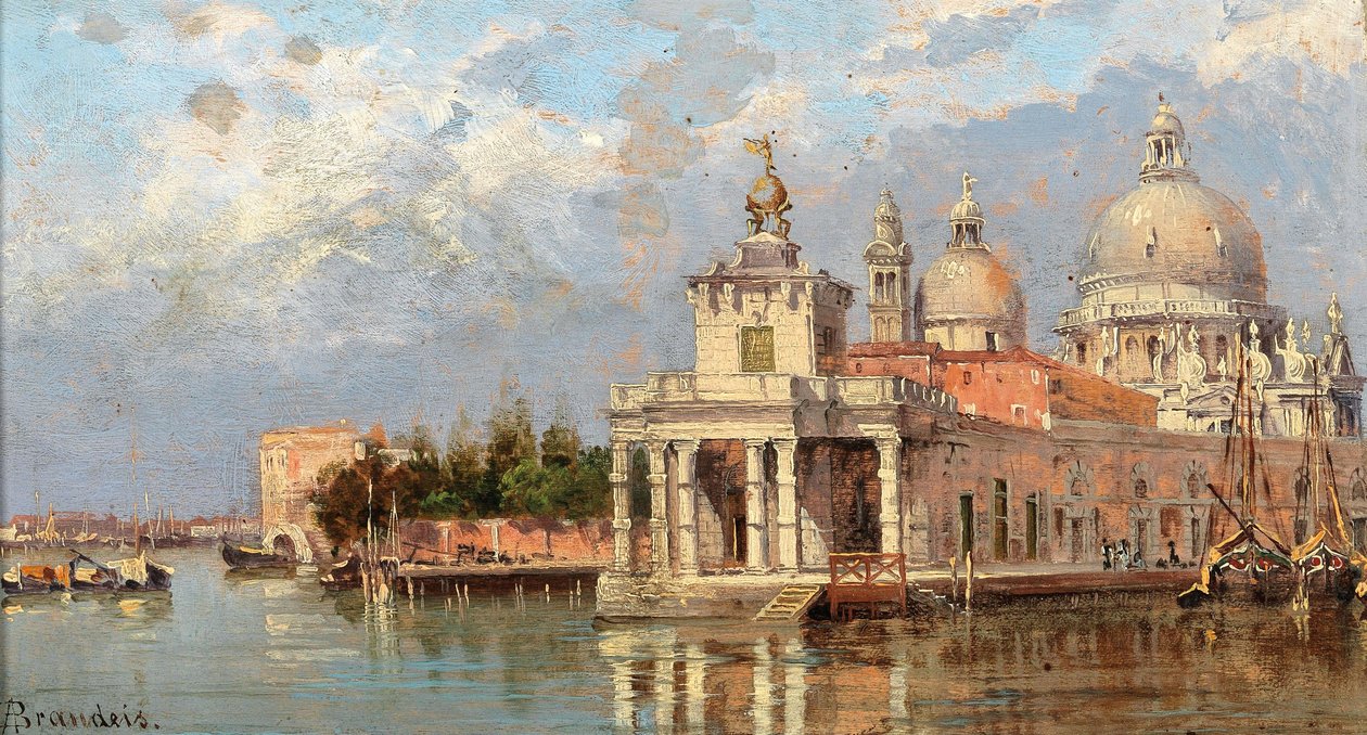 Antonietta Brandeis Dogana og Santa Maria della Salute af Antonietta Brandeis