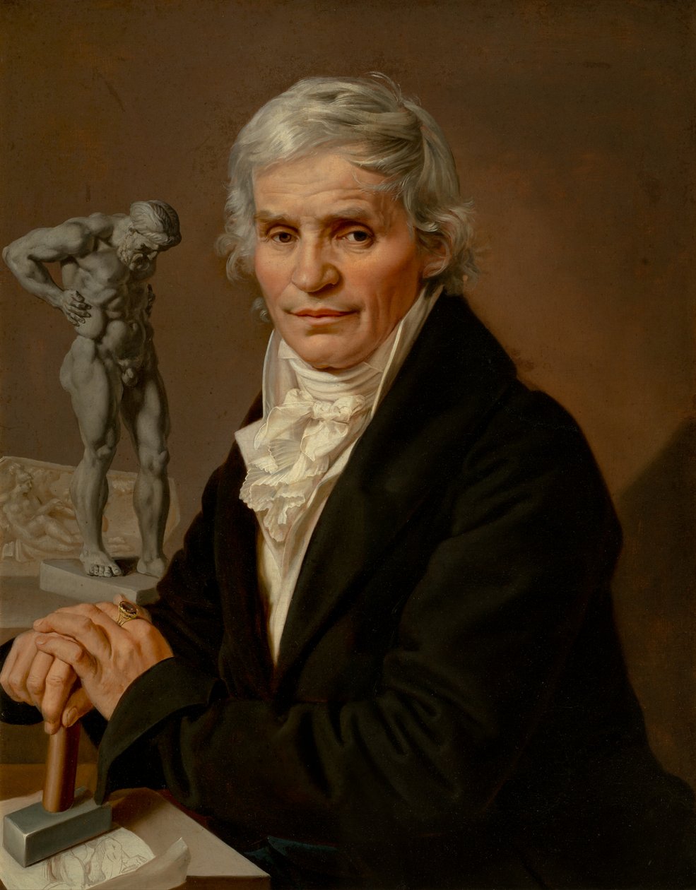 Portræt af billedhuggeren Josef Malinsky, 1818 af Antonin Machek