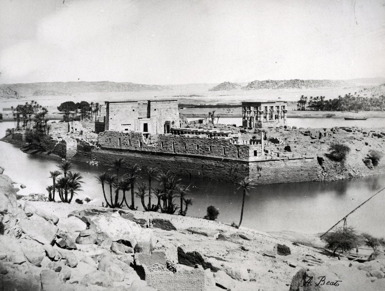 Philae, ca. 1860-80 af Antonio Beato