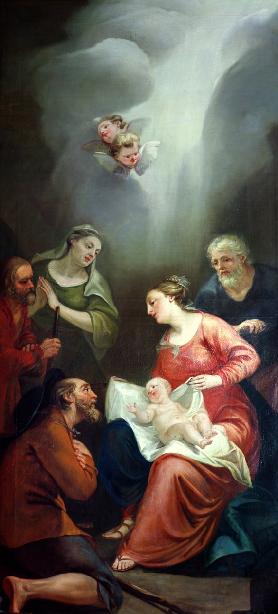 Tilbedelse af hyrderne af Antonio Bellucci