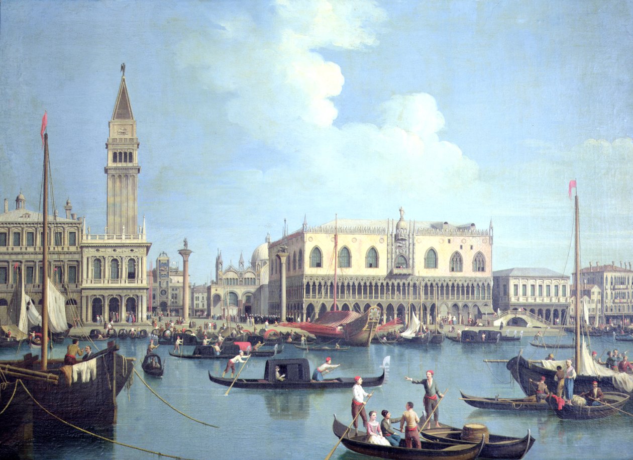Udsigt over Canal Grande af Giovanni Antonio Canal