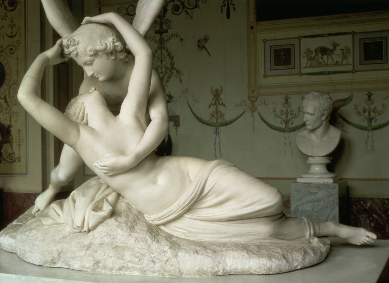 Amor og psyke, 1796 (marmor) af Antonio Canova