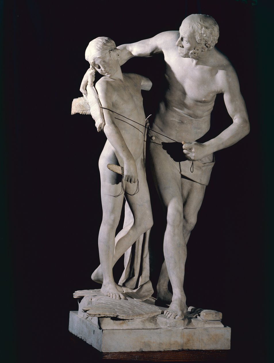 Daedalus og Icarus (marmor) af Antonio Canova