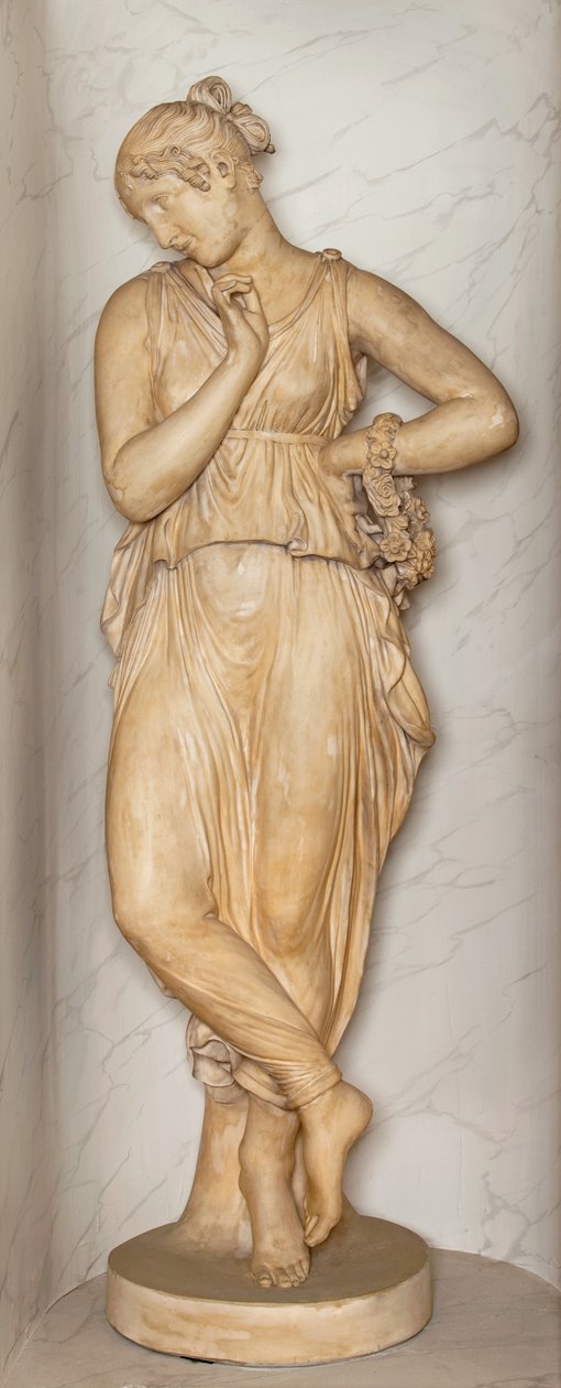 Danser med finger på hagen (gips) (se også 698751) af Antonio Canova