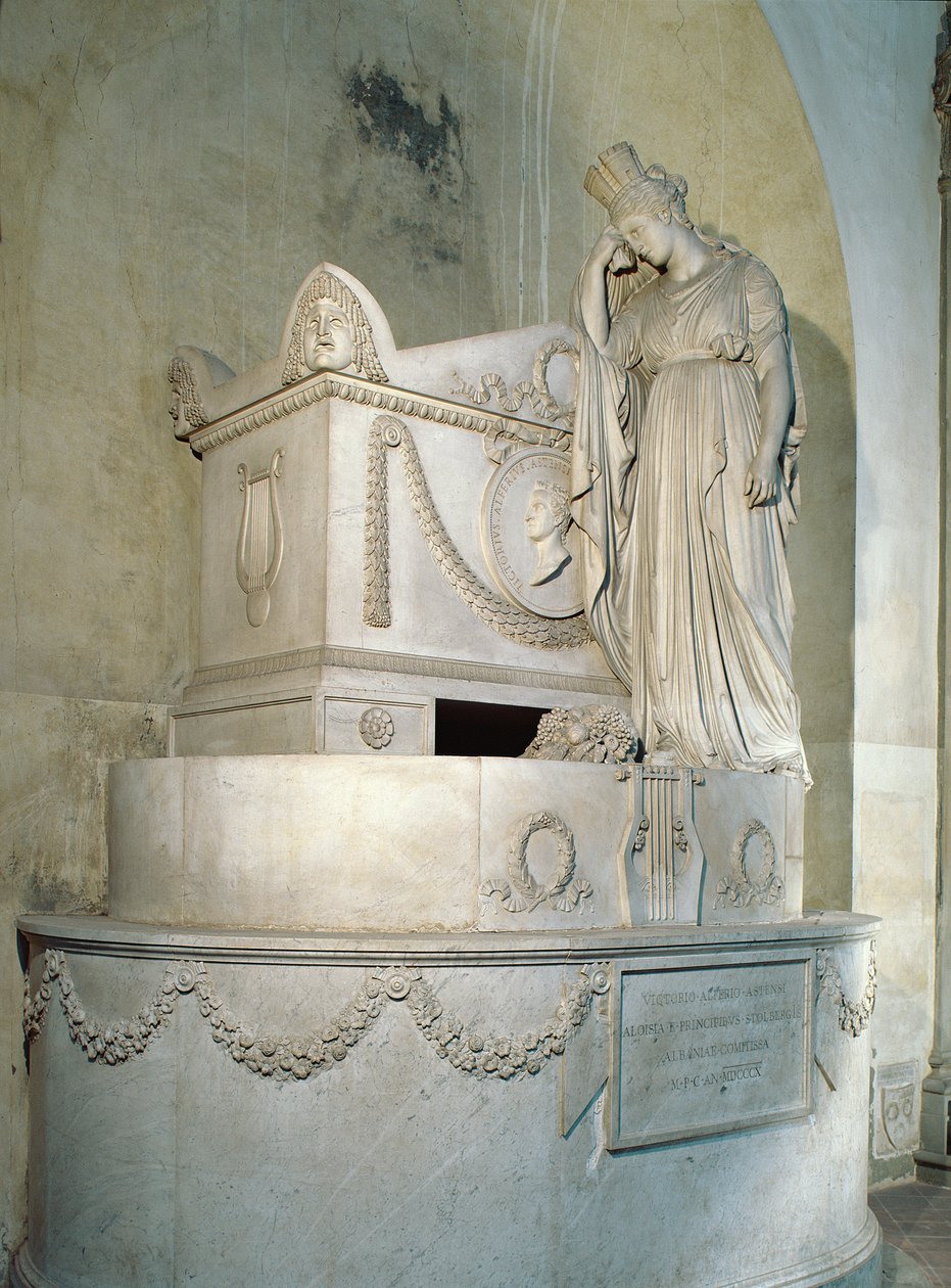 Monument til Vittorio Alfieri (marmor) af Antonio Canova