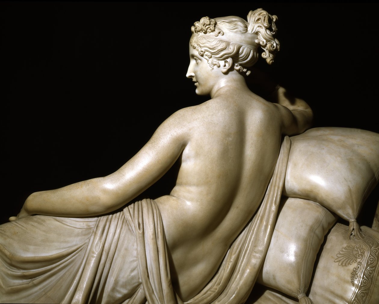 Pauline Bonaparte som Venus Triumphant, ca. 1805-08 (marmor) af Antonio Canova