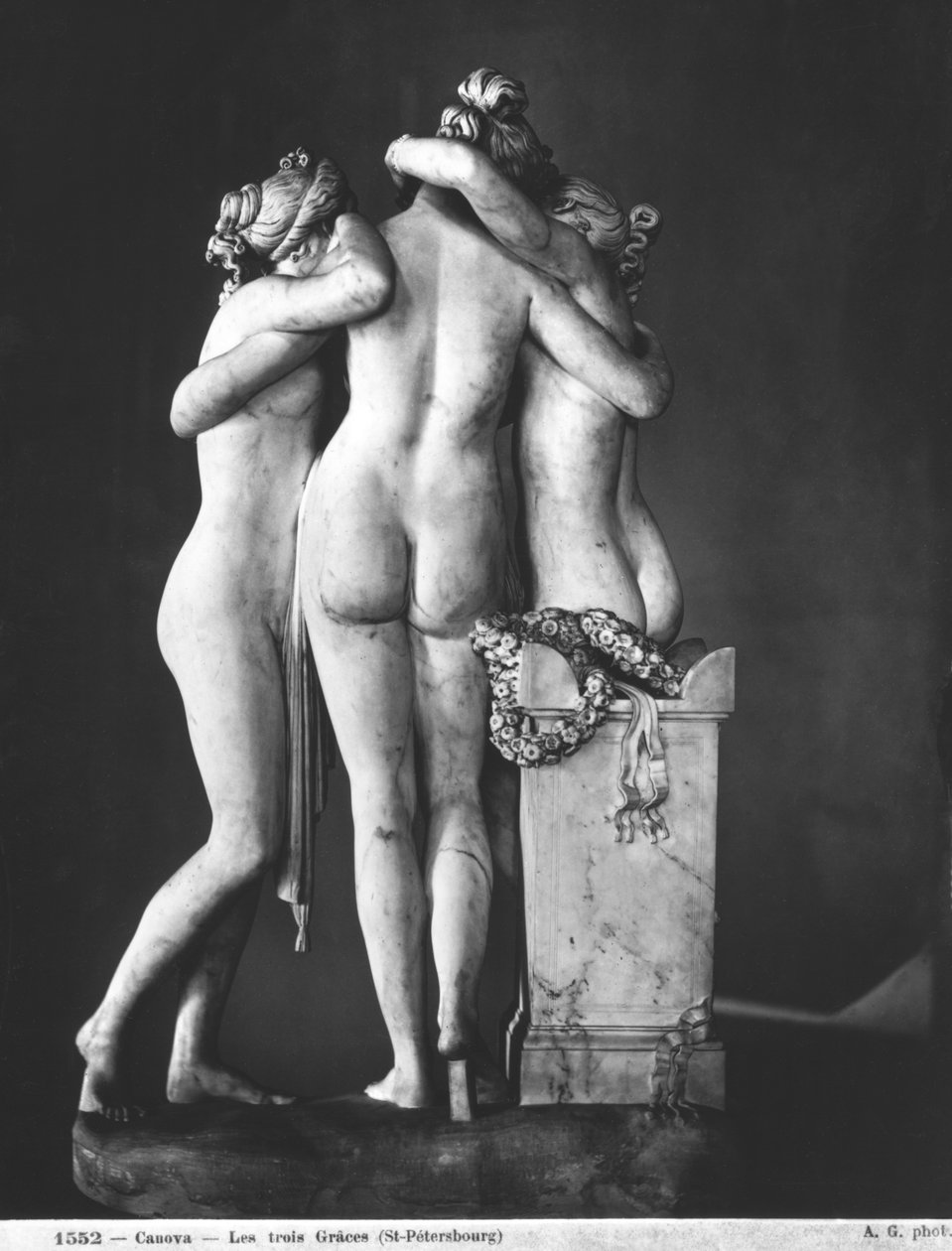 Three Graces, 1812-16 (marmor) (se også 266966 og 266967) af Antonio Canova