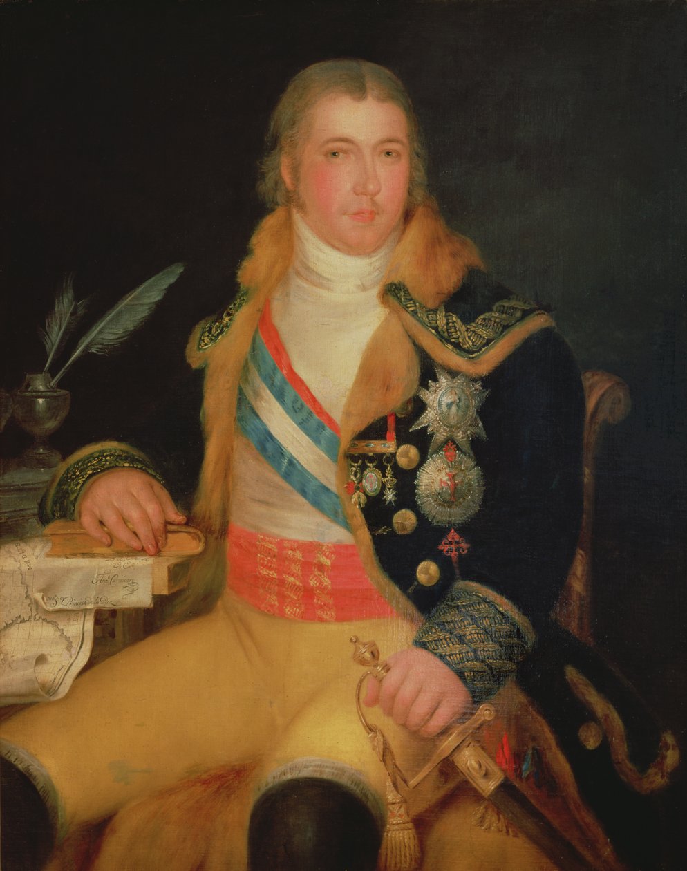 Portræt af Manuel Godoy af Antonio Carnicero