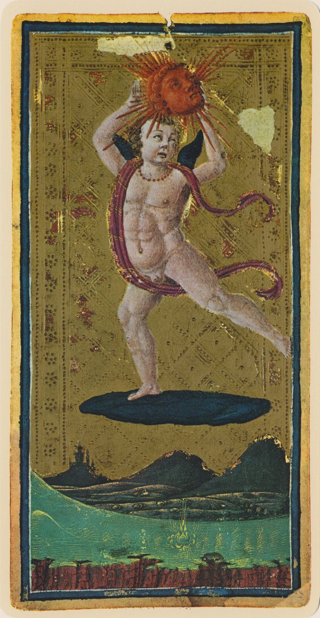 Solen, faksimile af et tarotkort fra 