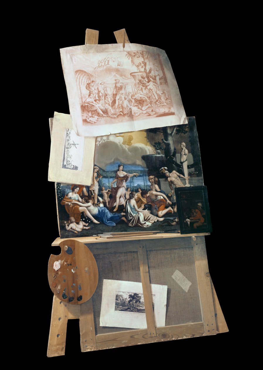Malerens staffeli, 1686 af Antonio Forbera