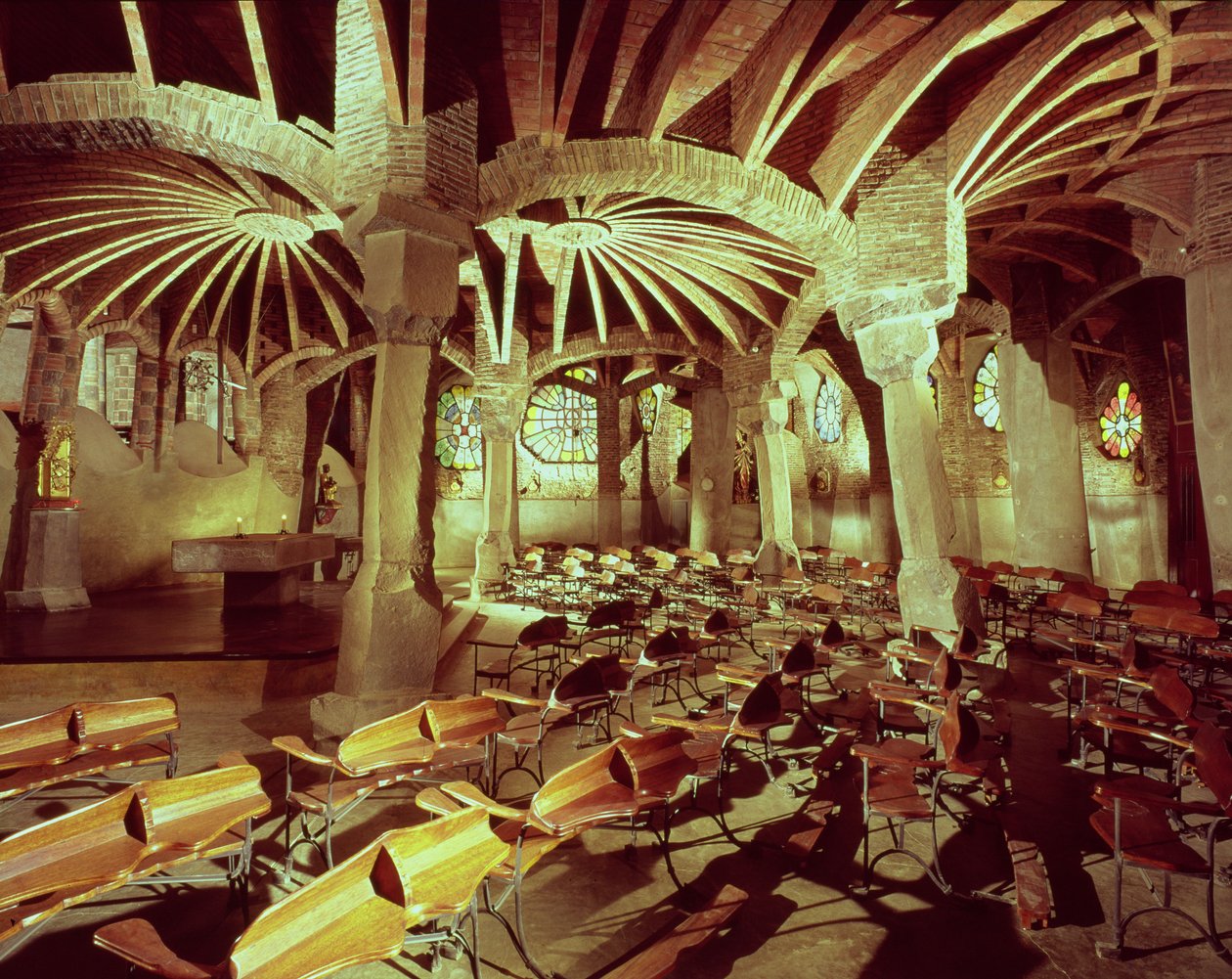 Guell Crypt med dens 